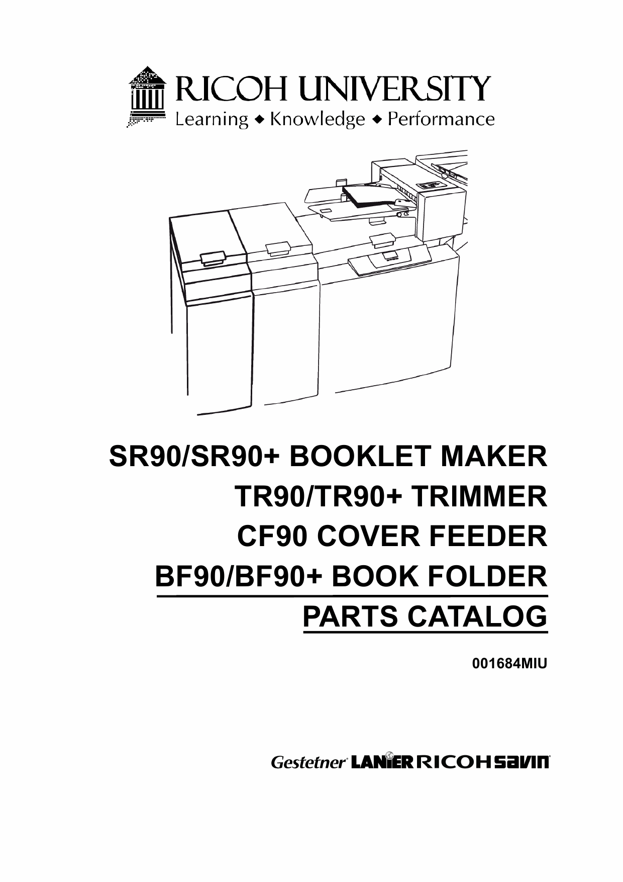 RICOH Options SR90 TR90 CF90 BF90 BOOKLET-MAKER TRIMMER COVER-FEEDER Parts Catalog PDF download-1